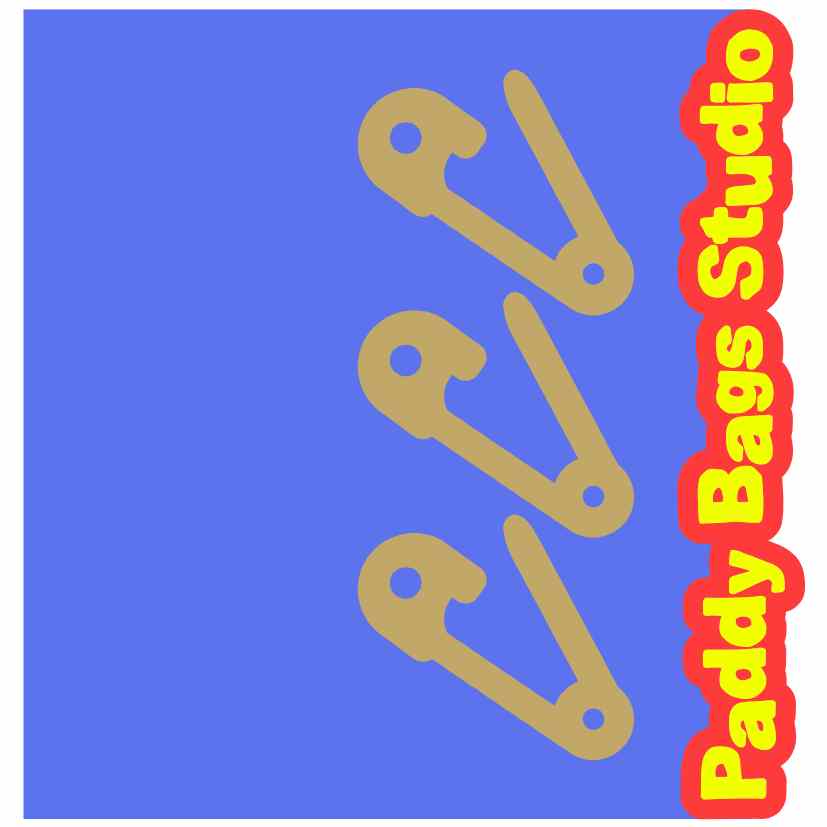 Safety Pin Blue